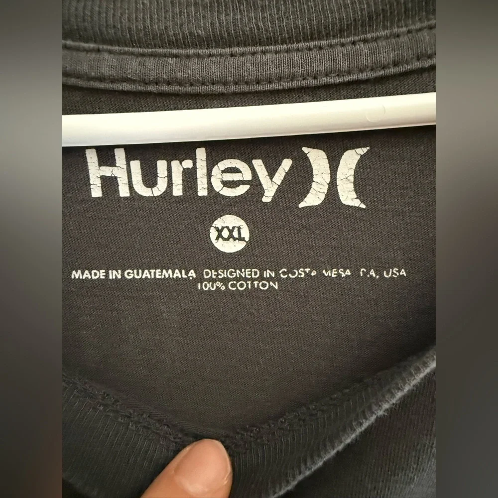 Hurley The Hula Hut T Shirt Men’s SZ XXL Grey Short Sleeve Crew Neck Summer